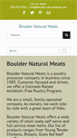 Mobile Screenshot of bouldernaturalmeats.com